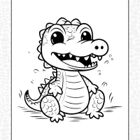 Alligator Reptile Coloring Page 11 Alligator Reptile Coloring Page