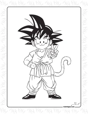 Anime Dragon Ball Z Coloring Pages