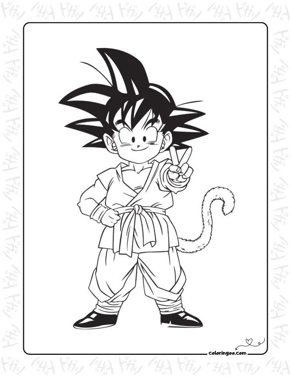 Anime Dragon Ball Z Coloring Pages 1 Anime Dragon Ball Z Coloring Pages