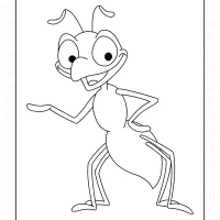 Ant Showing Coloring Page