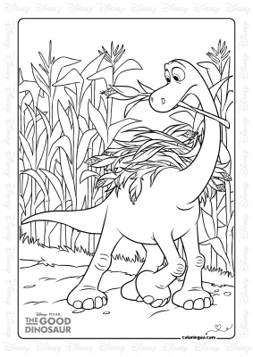 Arlo is Harvesting Coloring Page