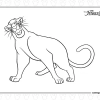 Bagheera Coloring Page 17 Bagheera Coloring Page