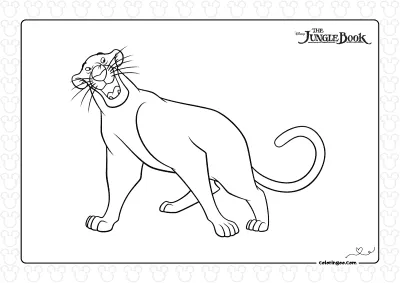 Bagheera Coloring Page