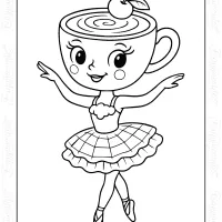 Ballerina Cappuccina Coloring Page