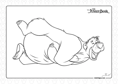 Baloo Lie On The Floor Laughing