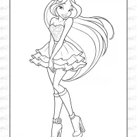 Beautiful Winx Girls Coloring Pages