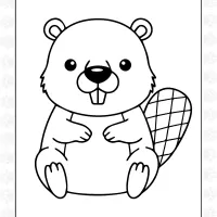 Beaver Coloring Sheet 5 Beaver Coloring Sheet