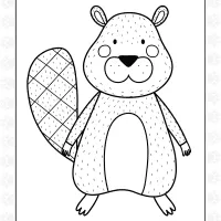 Beaver Colouring Sheet 4 Beaver Colouring Sheet