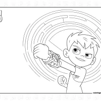 Ben 10 Omnitrix Coloring Page 4 Ben 10 Omnitrix Coloring Page