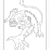 Ben 10 Wildmutt Coloring Pages 3 Ben 10 Wildmutt Coloring Pages