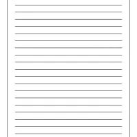 Black and White Lines Note Paper Worksheet A5