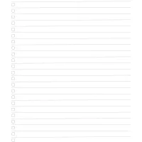 Blank Checklist Paper