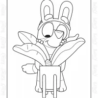 Bluey Easter Coloring Activities