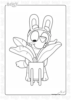 Bluey Easter Coloring Activities