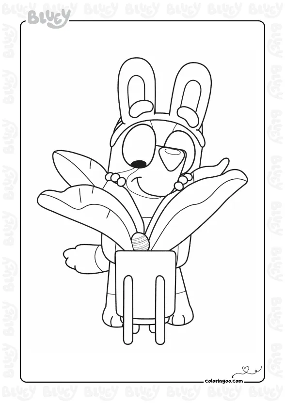 Bluey Easter Coloring Activities