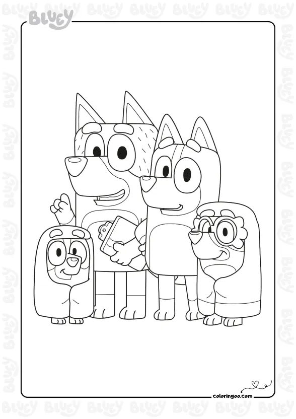 Bluey Ghostbasket Coloring Sheet 1 Bluey Ghostbasket Coloring Sheet