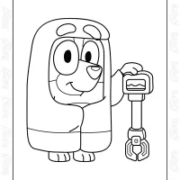 Bluey Granny Rita Coloring Page