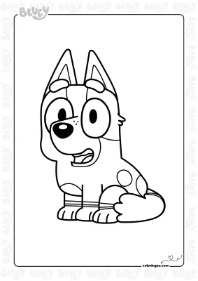 Bluey Socks Coloring Sheet