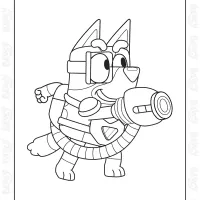 Bluey Surprise Coloring Sheet