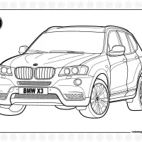 Bmw X3 Coloring Page 1 Bmw X3 Coloring Page