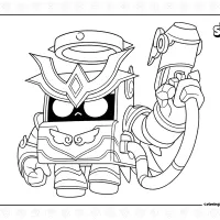 Brawl Stars Ascended 8 Bit Coloring Page
