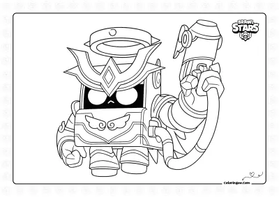 Brawl Stars Ascended 8 Bit Coloring Page