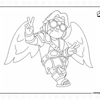 Brawl Stars Buster Blessed Coloring Page