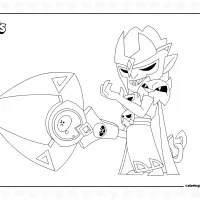 Brawl Stars Hades Mortis Coloring Page