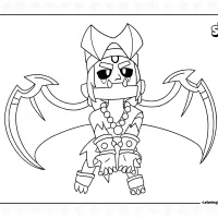 Brawl Stars Infernal Fang Coloring Page