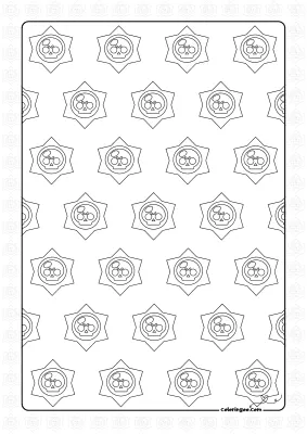 Brawl Stars Logo Sticker Coloring Page