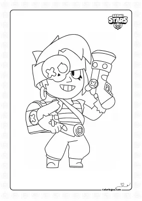 Brawler Penny Coloring Page