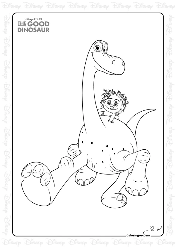Cartoon Arlo Coloring Page