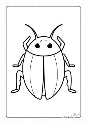 Cockroach Coloring Sheet