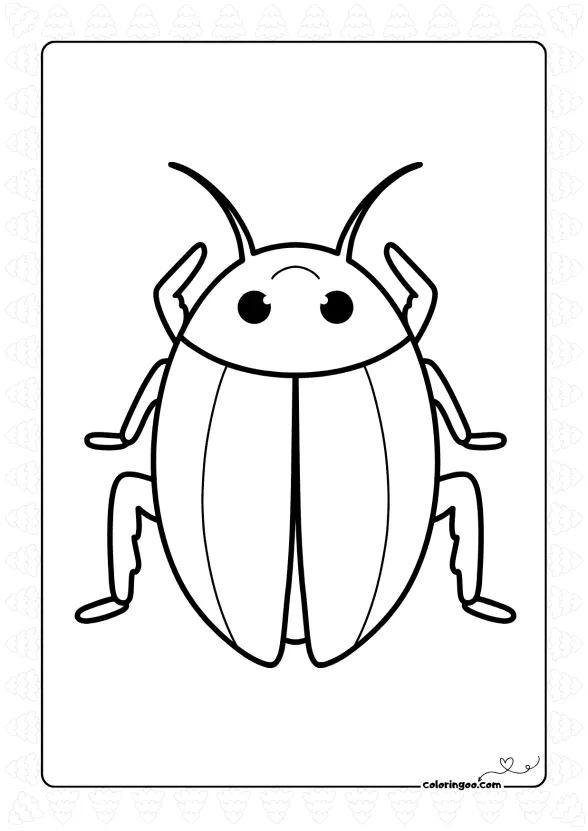 Cockroach Coloring Sheet 1 Cockroach Coloring Sheet