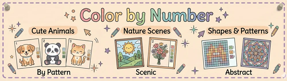 Color by Number Banner