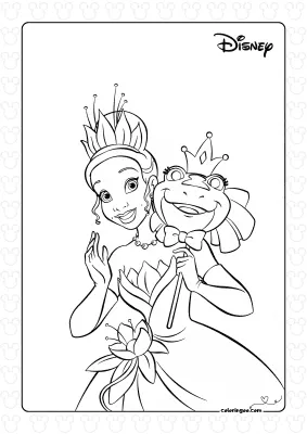 Coloring Pages Princess And The Frog