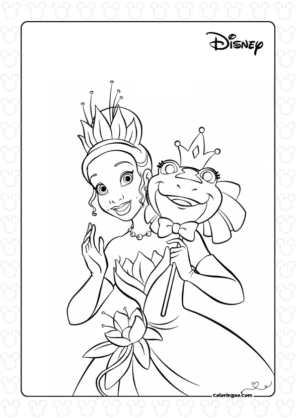 Coloring Pages Princess And The Frog