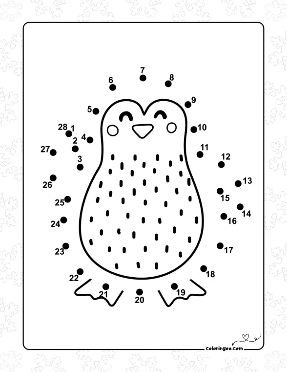 Connect the Dots Penguin Worksheet