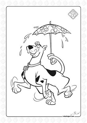 Cool Scooby-Doo Coloring Page