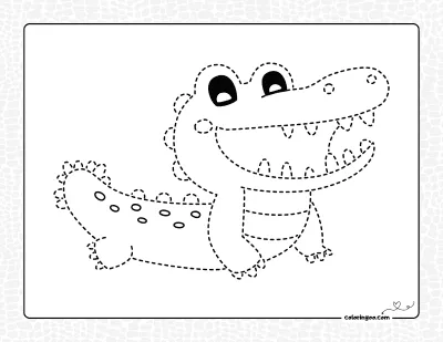 Crocodile Tracing Pdf Activity