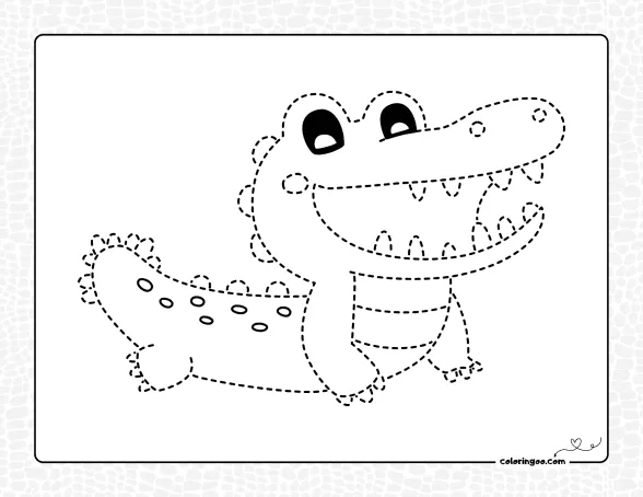 Crocodile Tracing Pdf Activity
