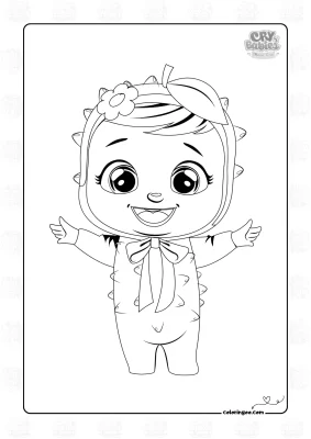 Cry Babies Cartoon Coloring Sheet