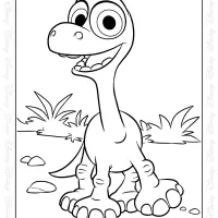 Cute Baby Arlo Coloring Page