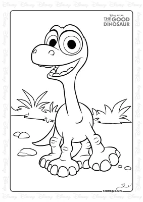 Cute Baby Arlo Coloring Page