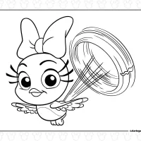 Cute Cuckoo Loca Coloring Page