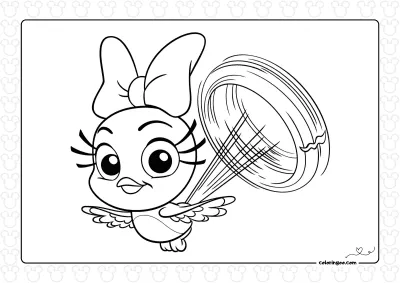 Cute Cuckoo Loca Coloring Page