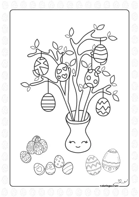 Cute Easter Egg Tree