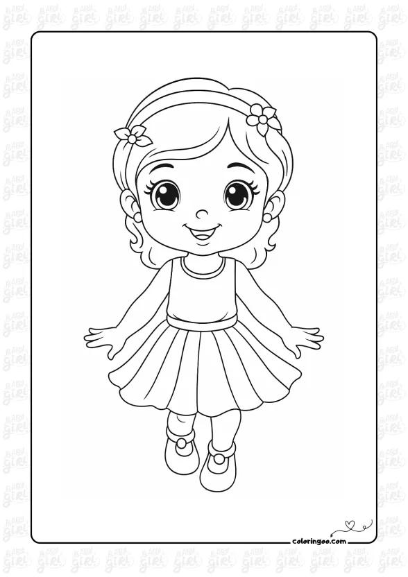 Cute Girl Coloring Pages 23 1 Cute Girl Coloring Pages 23