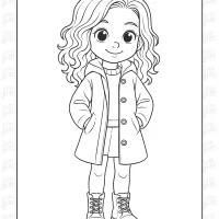 Cute Girl Coloring Pages 29