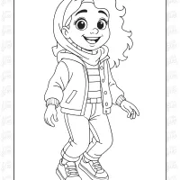 Cute Girl Coloring Pages 31